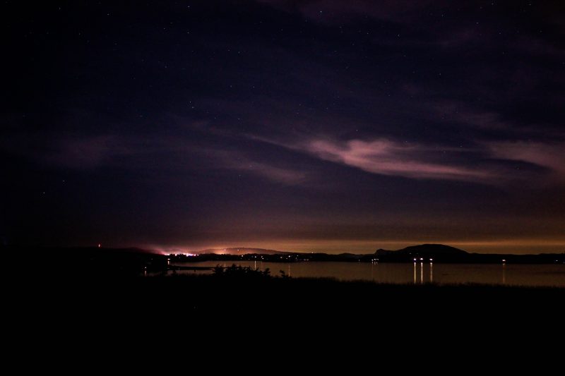 night sky Friday Harbor