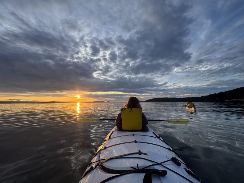 San Juan Island Kayaking along the west side of the island. 